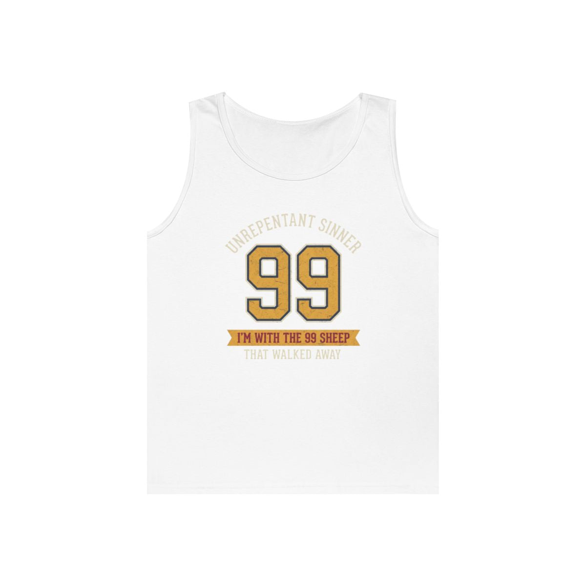 Color: White | Good Book Series 99 Unrepentant Sinner Tank Top