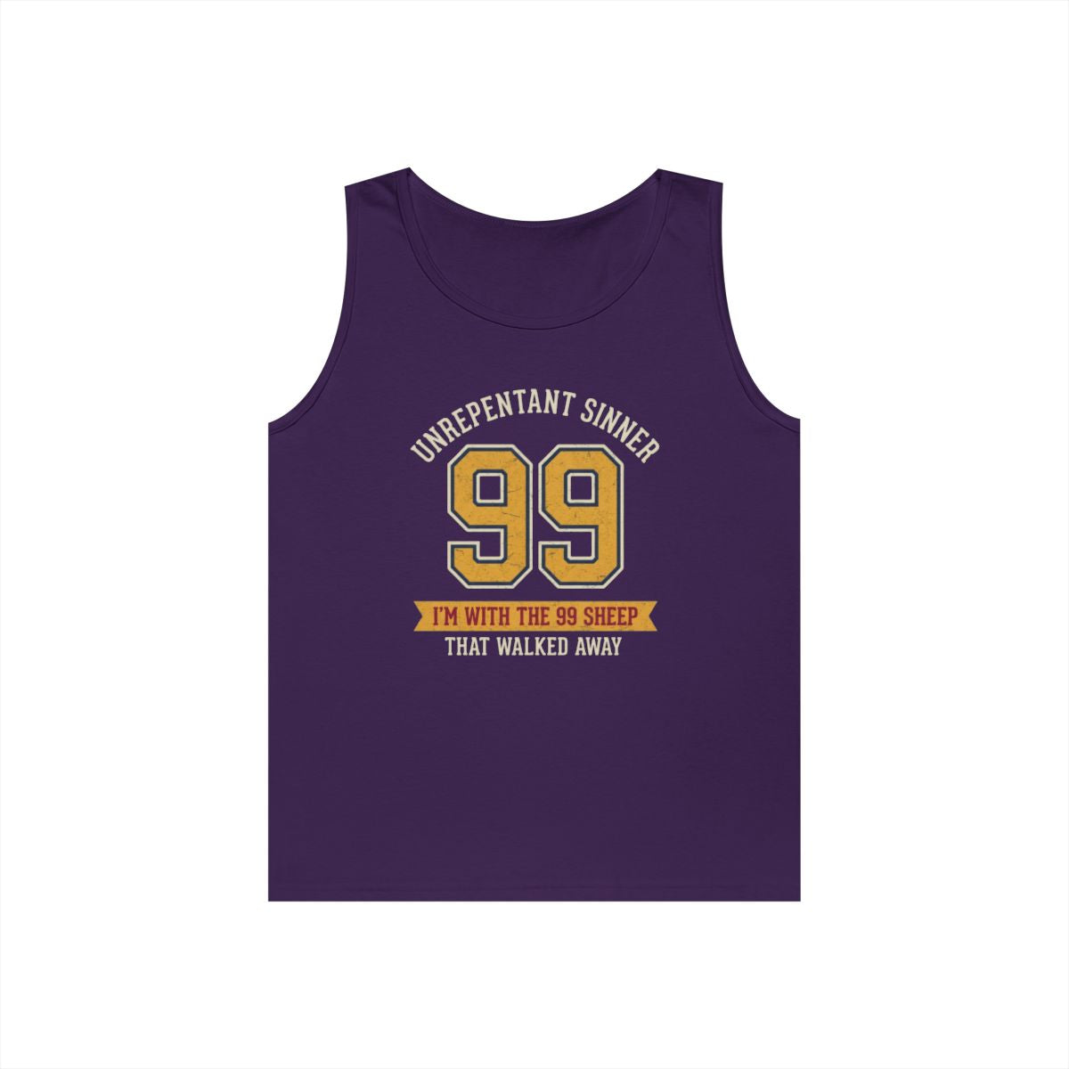 Color: Purple | Good Book Series 99 Unrepentant Sinner Tank Top