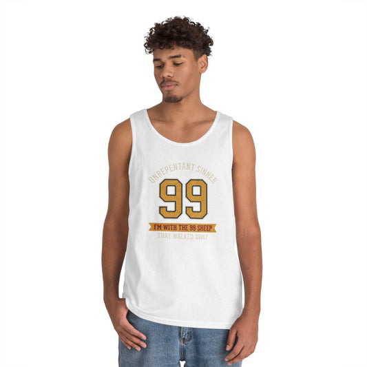 Color: White | Good Book Series 99 Unrepentant Sinner Tank Top