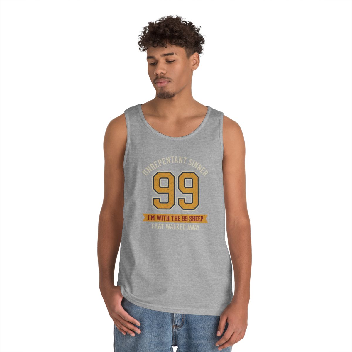 Color: Sport Grey | Good Book Series 99 Unrepentant Sinner Tank Top