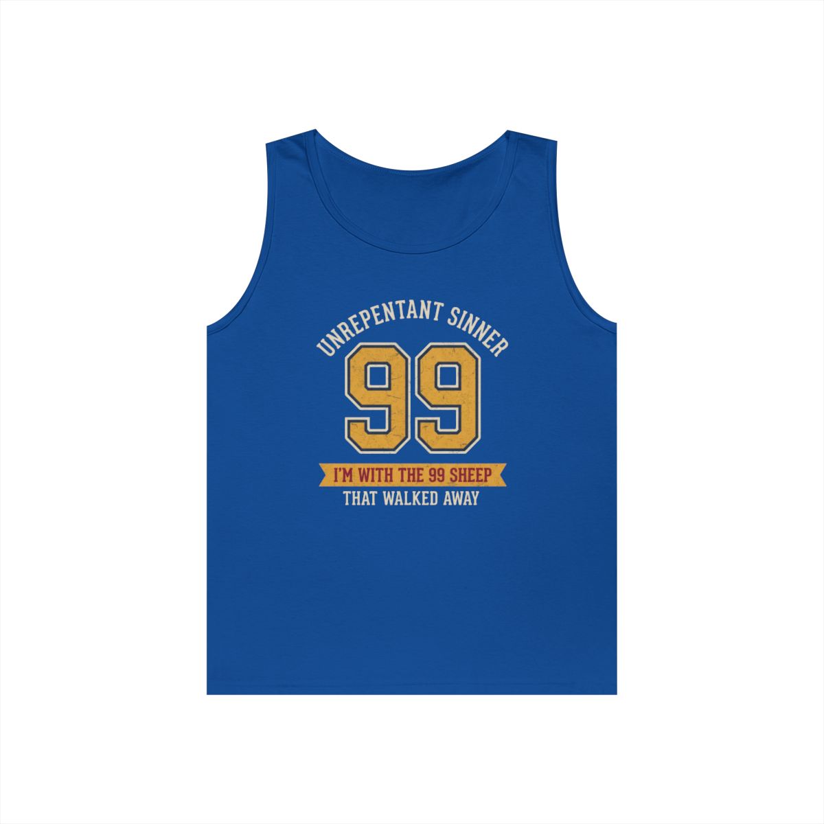 Color: Royal | Good Book Series 99 Unrepentant Sinner Tank Top