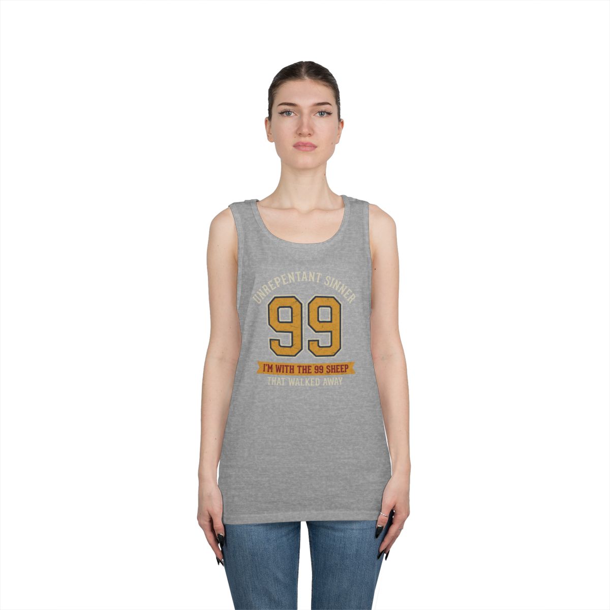 Color: Sport Grey | Good Book Series 99 Unrepentant Sinner Tank Top