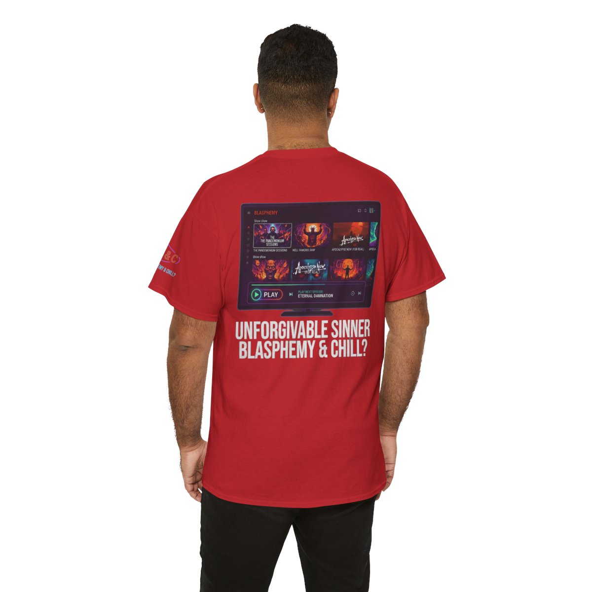 Color: Red | Good Book Series Blasphemy & Chill Premium Graphic Tee