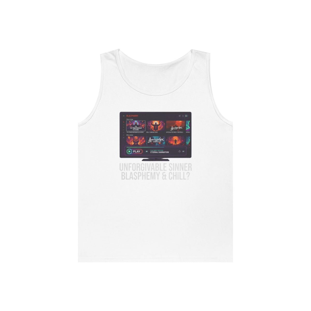 Color: White | Good Book Series Blasphemy & Chill Tank Top