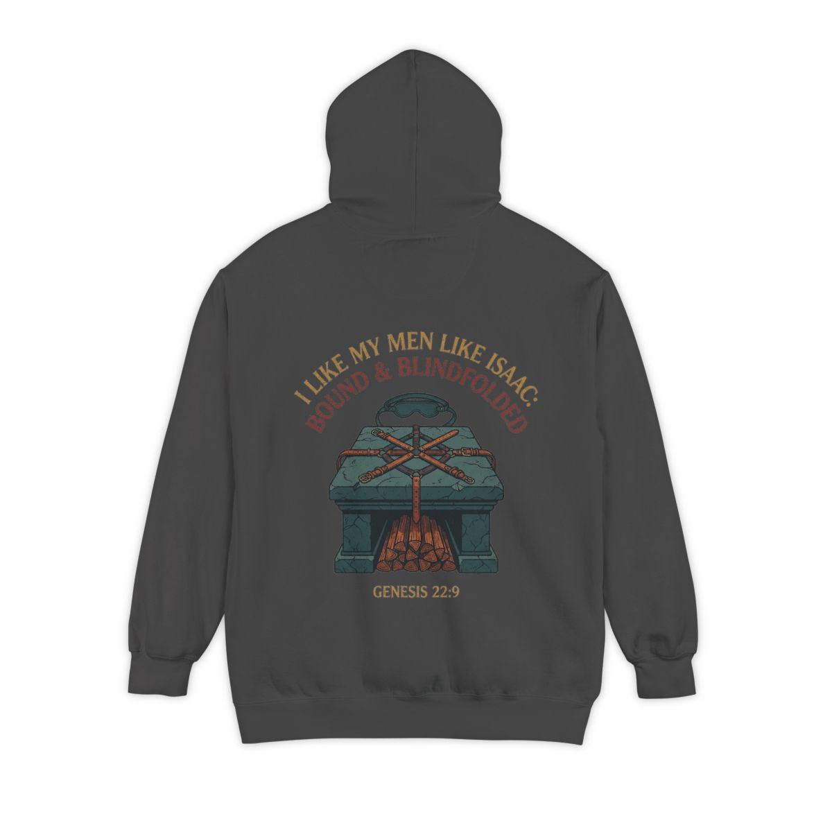 Color: Pepper | Good Book Series Bound & Blindfolded Garment-Dyed Hoodie