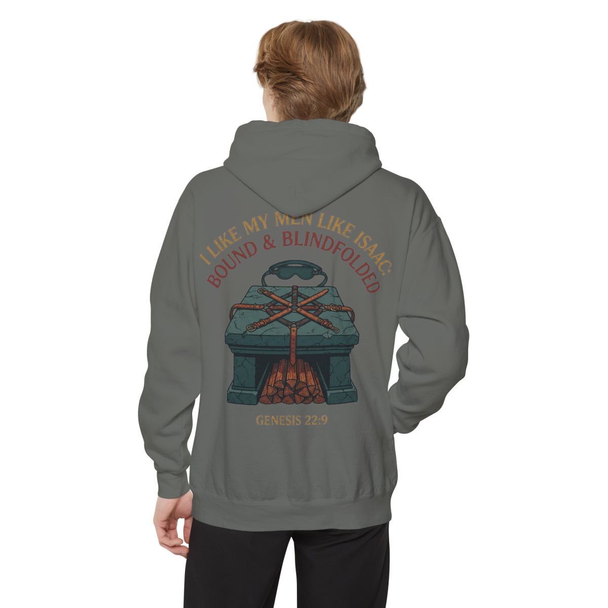Color: Grey | Good Book Series Bound & Blindfolded Garment-Dyed Hoodie