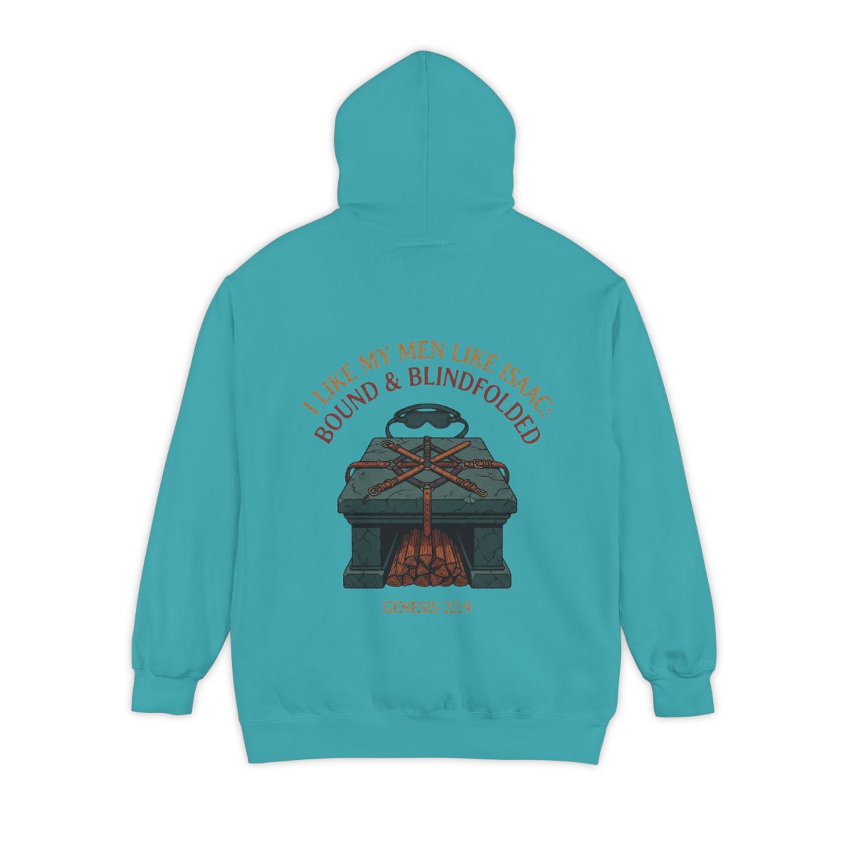 Color: Seafoam | Good Book Series Bound & Blindfolded Garment-Dyed Hoodie