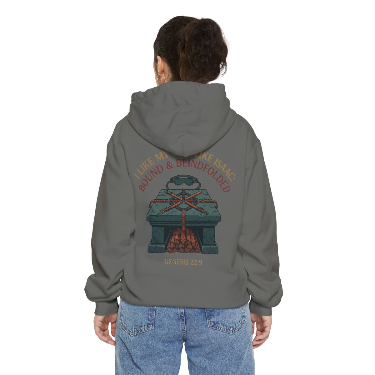 Color: Grey | Good Book Series Bound & Blindfolded Garment-Dyed Hoodie