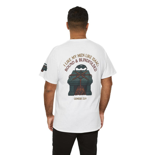 Color: White | Good Book Series Bound & Blindfolded Premium Graphic Tee