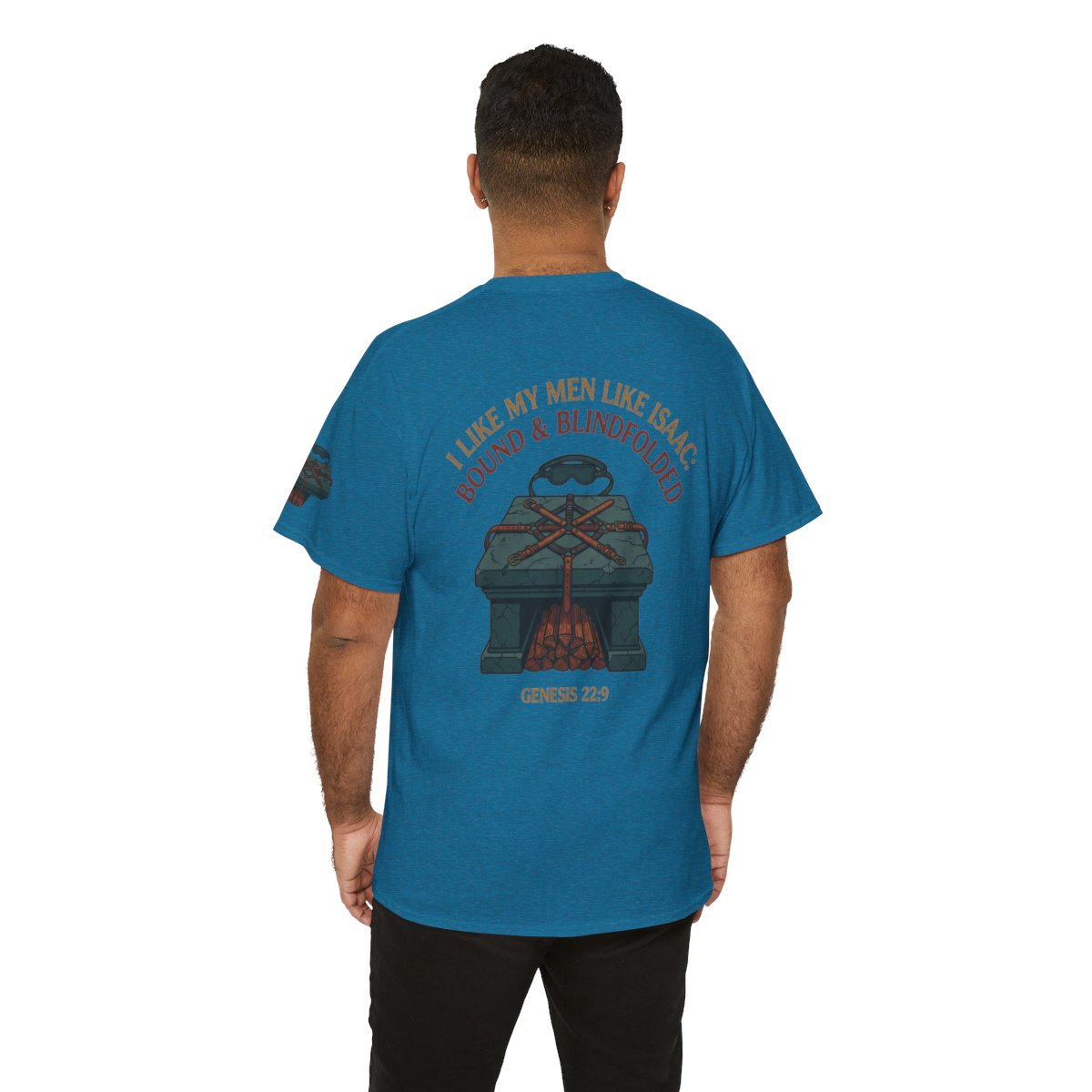 Color: Antique Sapphire | Good Book Series Bound & Blindfolded Premium Graphic Tee
