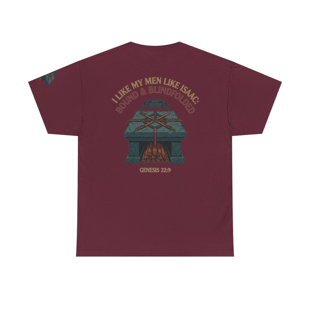 Color: Maroon | Good Book Series Bound & Blindfolded Premium Graphic Tee