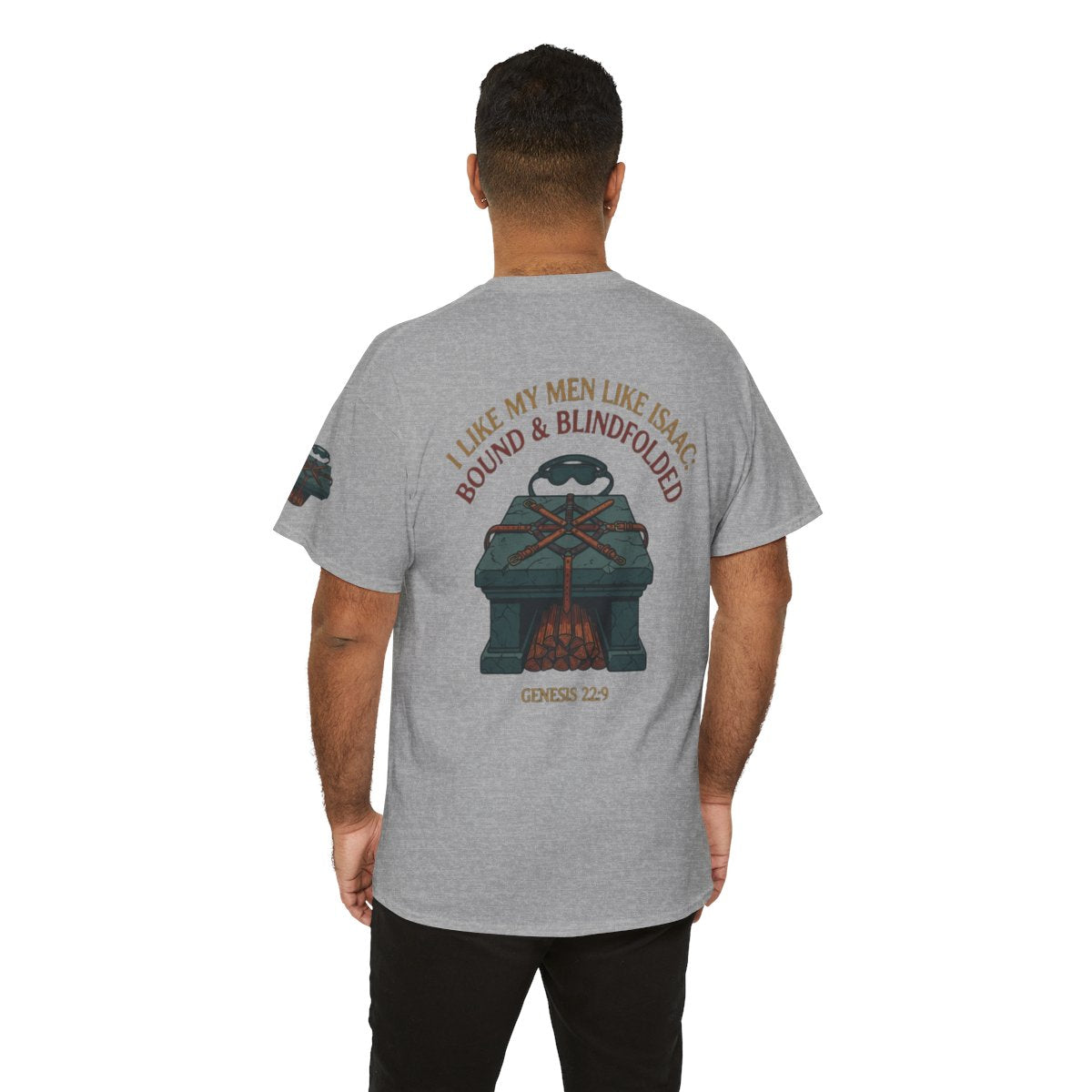Color: Sport Grey | Good Book Series Bound & Blindfolded Premium Graphic Tee
