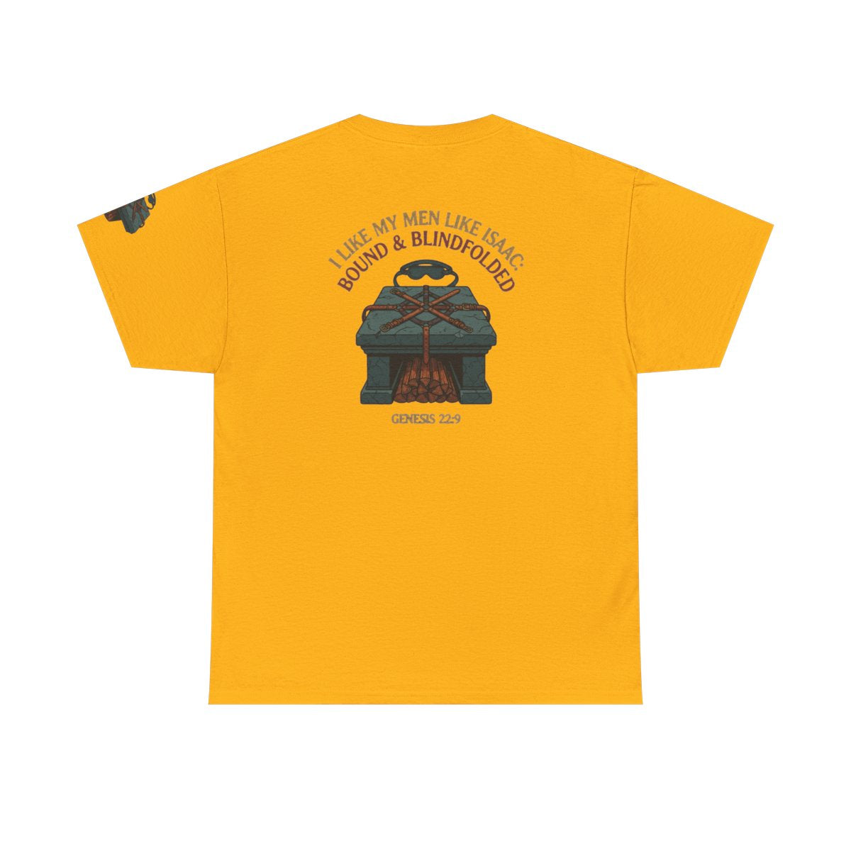 Color: Gold | Good Book Series Bound & Blindfolded Premium Graphic Tee