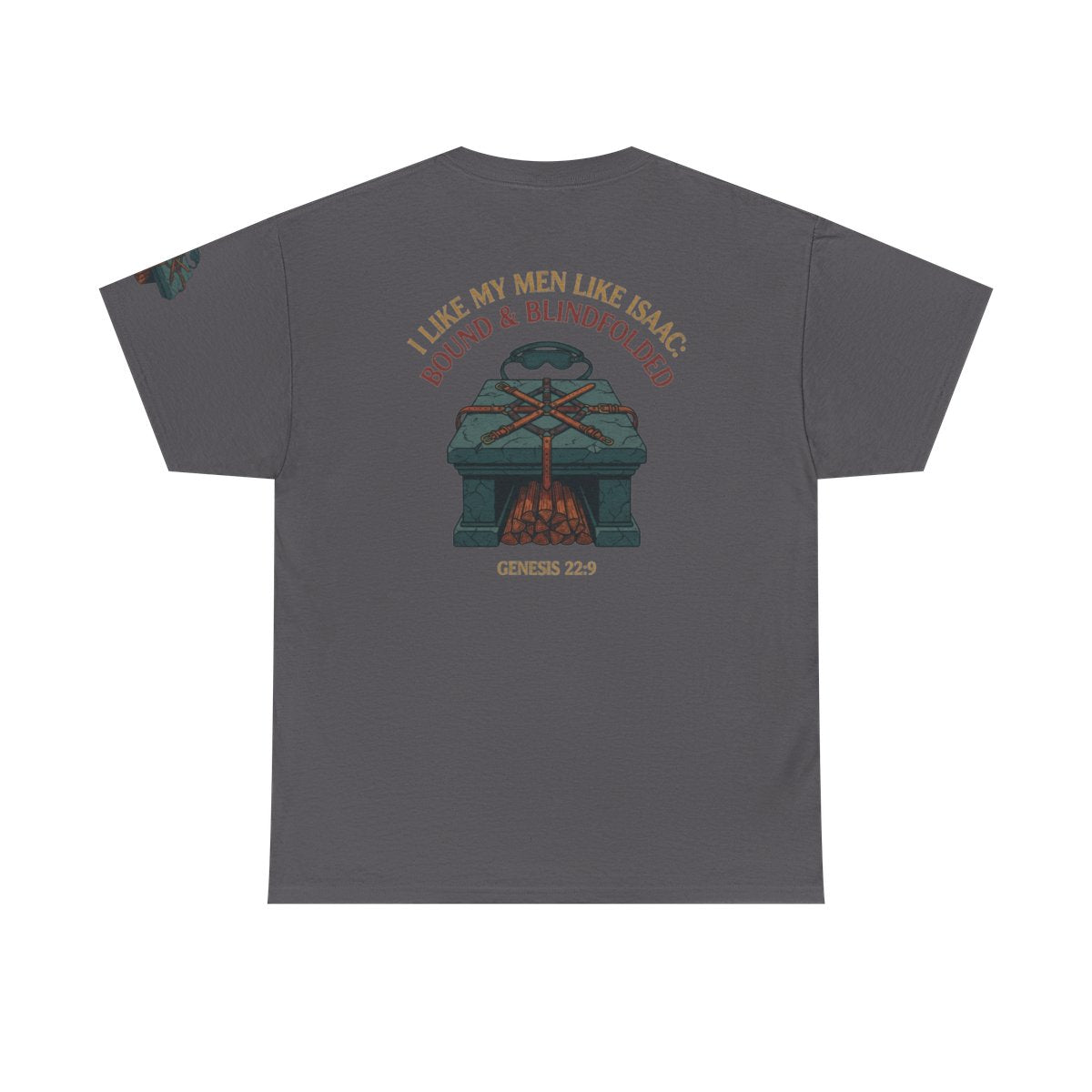Color: Charcoal | Good Book Series Bound & Blindfolded Premium Graphic Tee
