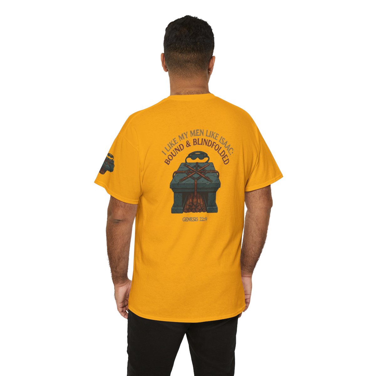 Color: Gold | Good Book Series Bound & Blindfolded Premium Graphic Tee