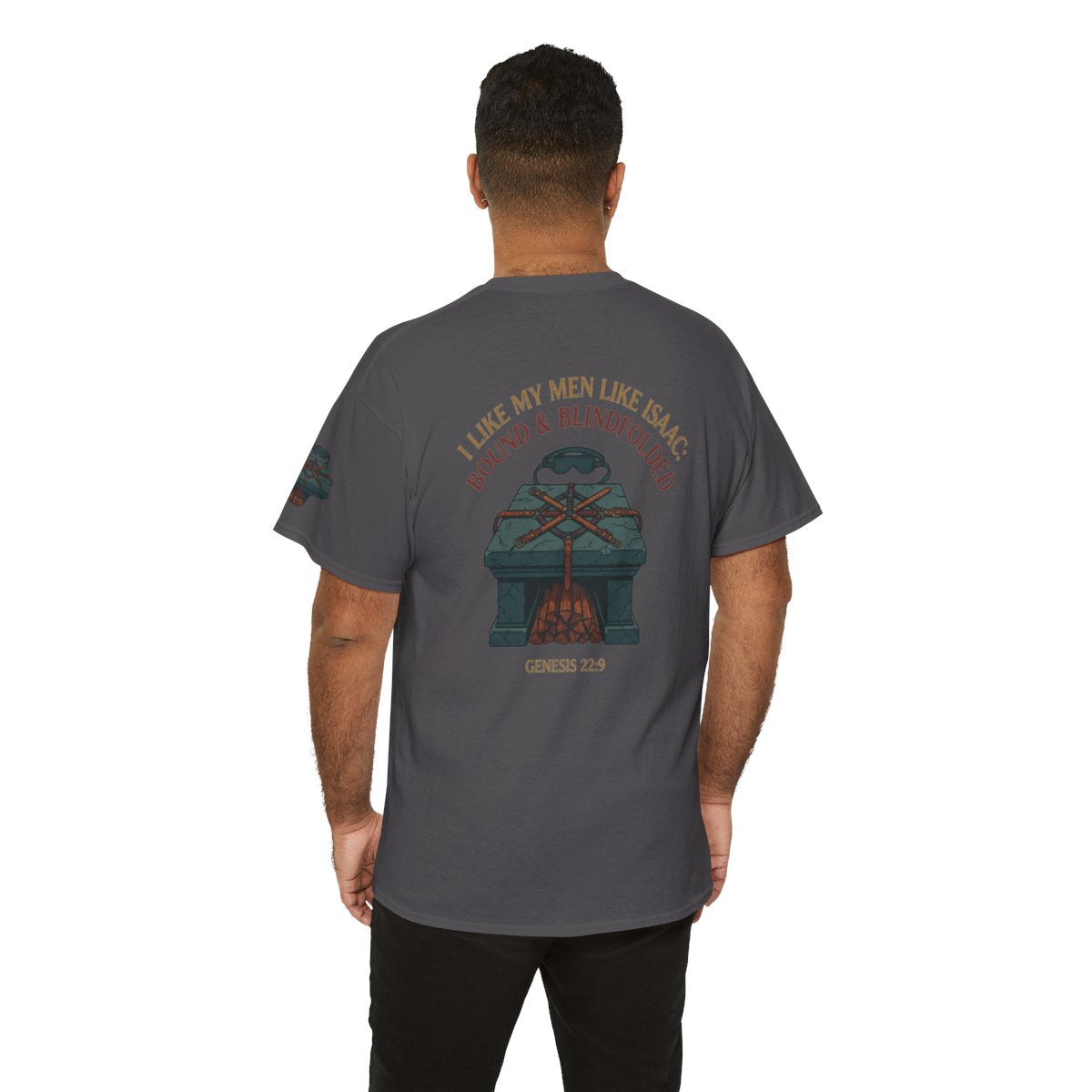 Color: Charcoal | Good Book Series Bound & Blindfolded Premium Graphic Tee