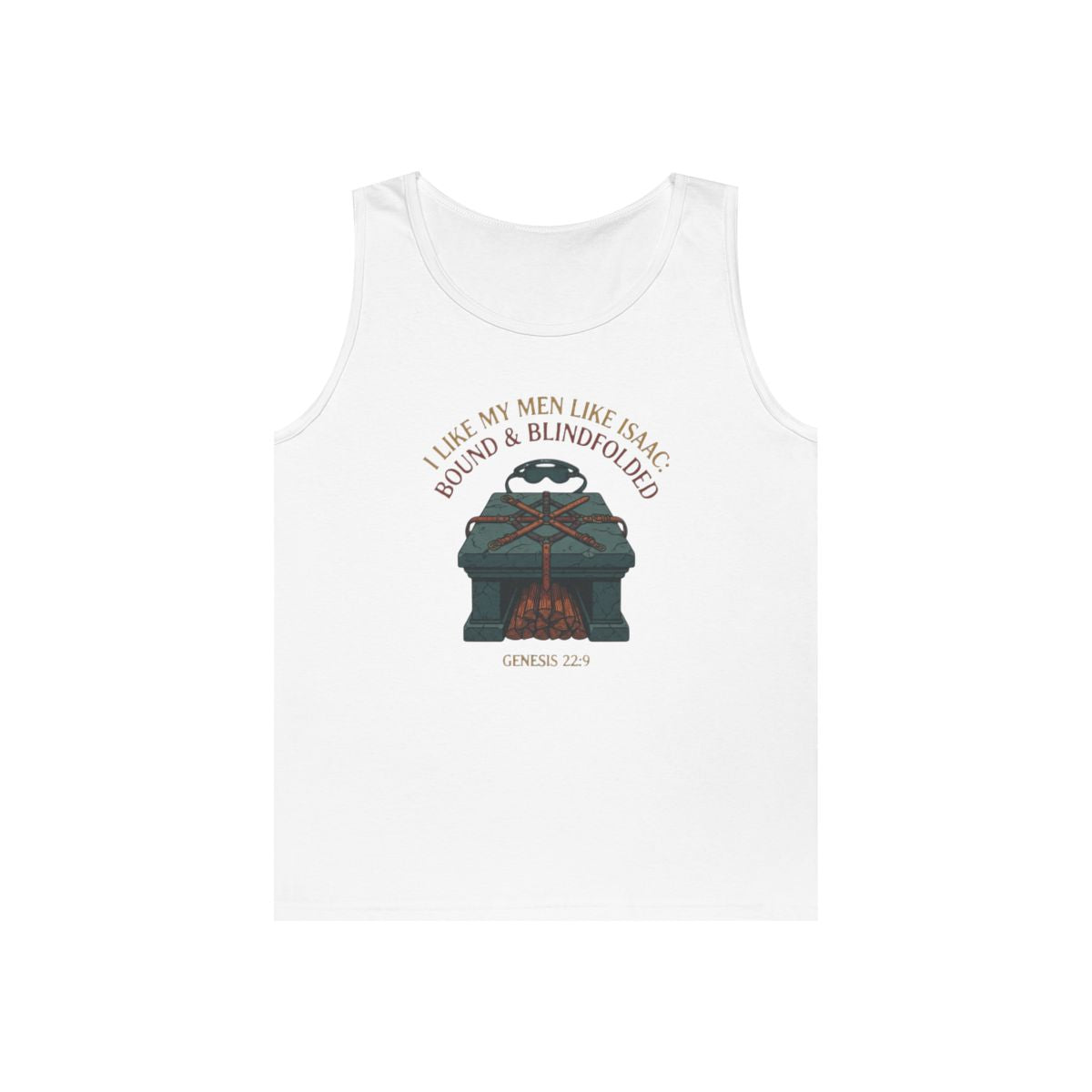 Color: White | Good Book Series Bound & Blindfolded Tank Top