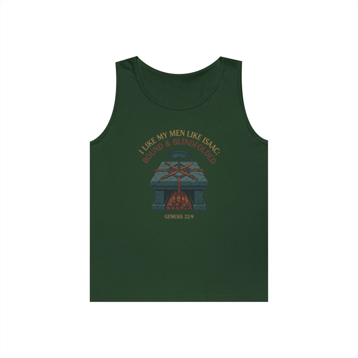 Color: Forest Green | Good Book Series Bound & Blindfolded Tank Top