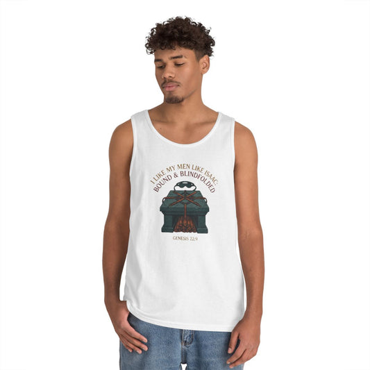 Color: White | Good Book Series Bound & Blindfolded Tank Top