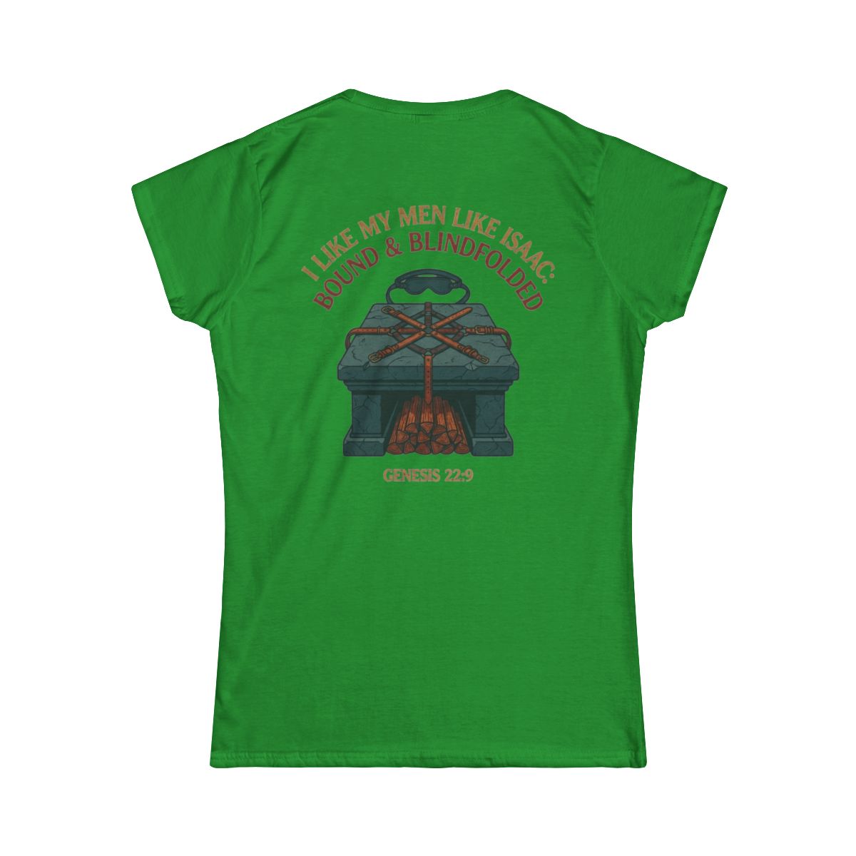 Color: Irish Green | Good Book Series Bound & Blindfolded Women's Tee
