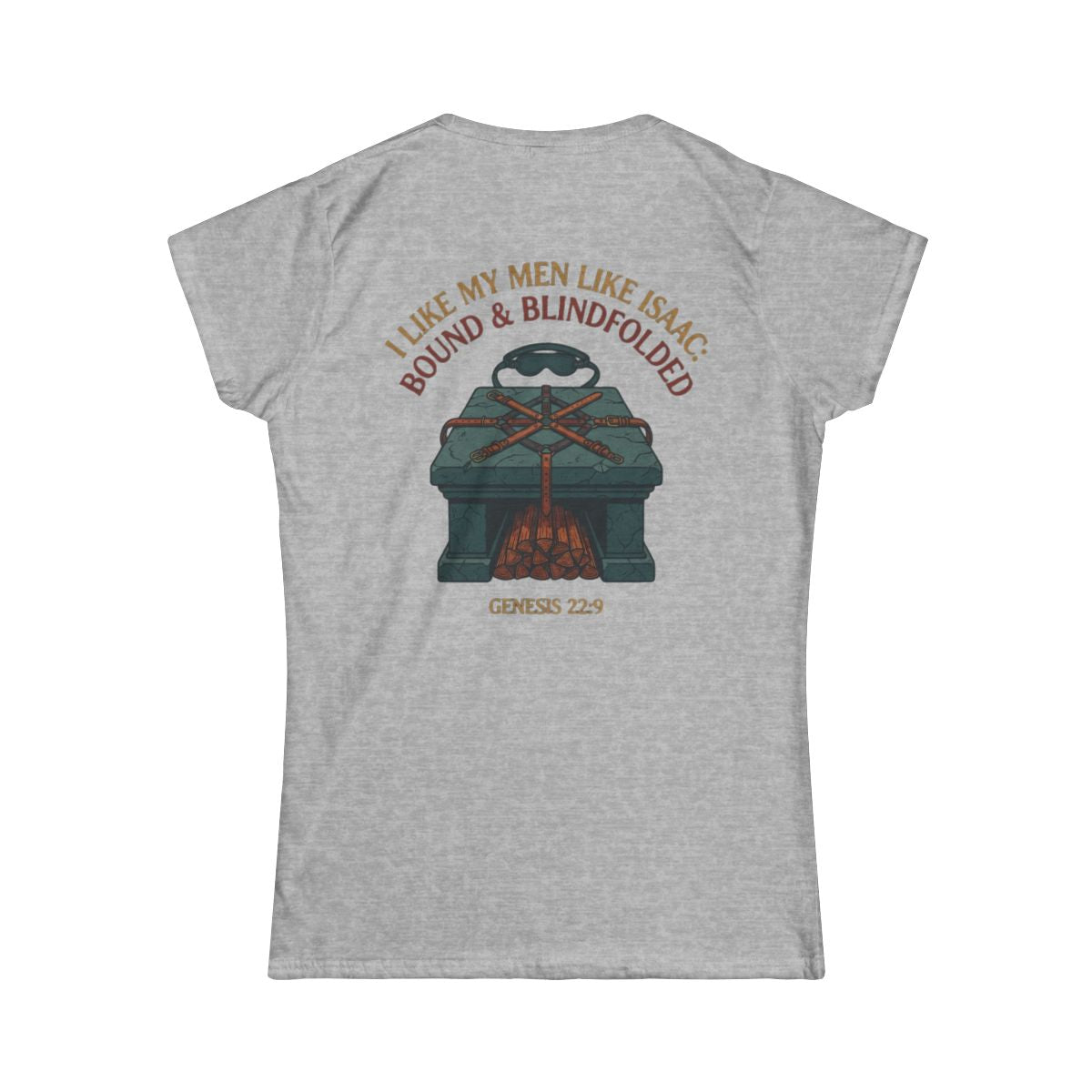 Color: Sport Grey | Good Book Series Bound & Blindfolded Women's Tee