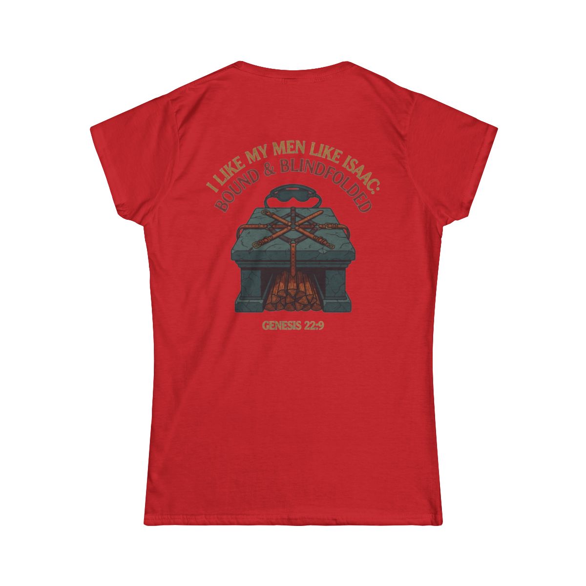 Color: Red | Good Book Series Bound & Blindfolded Women's Tee