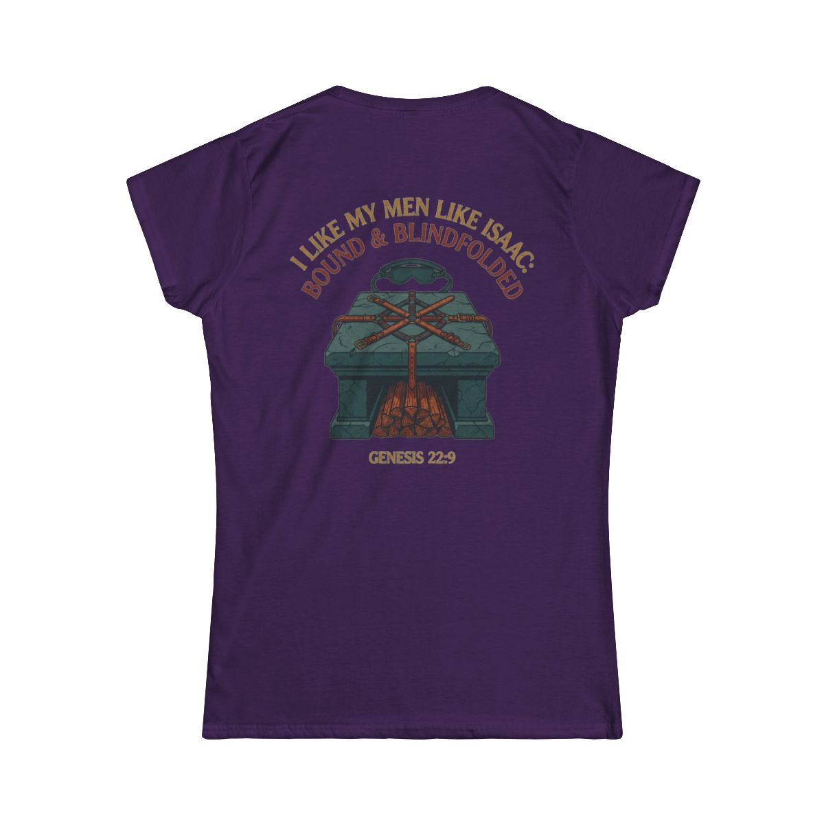 Color: Purple | Good Book Series Bound & Blindfolded Women's Tee