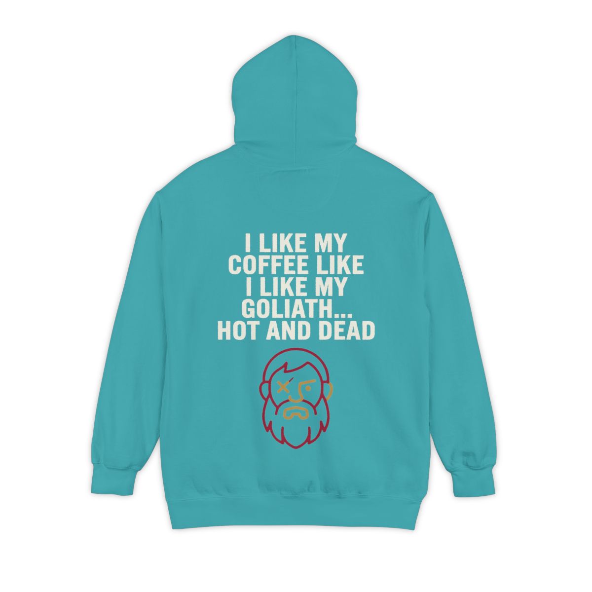 Color: Seafoam | Good Book Series Coffee Hot and Dead Garment-Dyed Hoodie