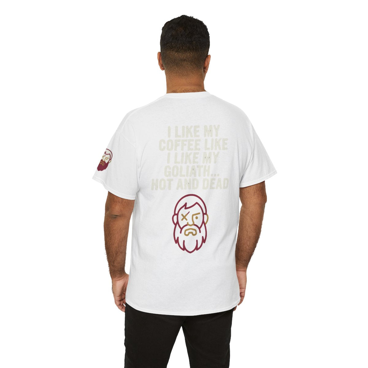 Color: White | Good Book Series Coffee Hot and Dead Premium Graphic Tee