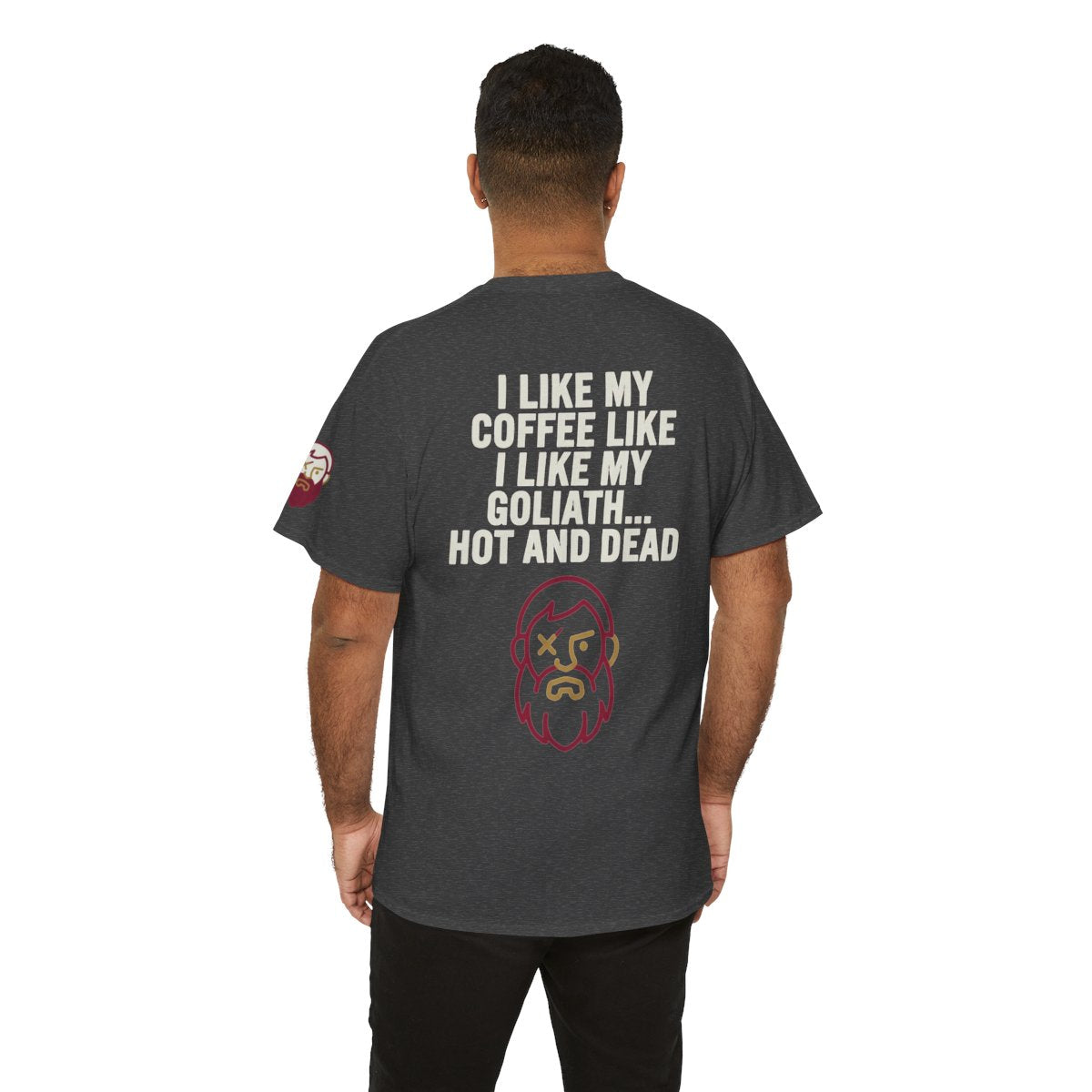 Color: Dark Heather | Good Book Series Coffee Hot and Dead Premium Graphic Tee