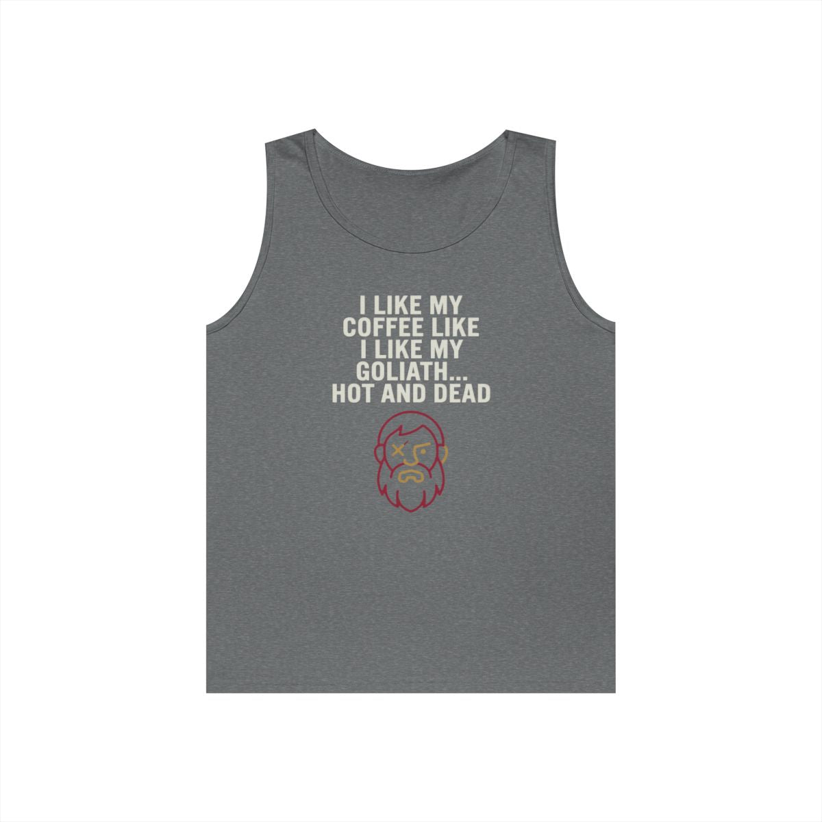 Color: Graphite Heather | Good Book Series Coffee Hot and Dead Tank Top