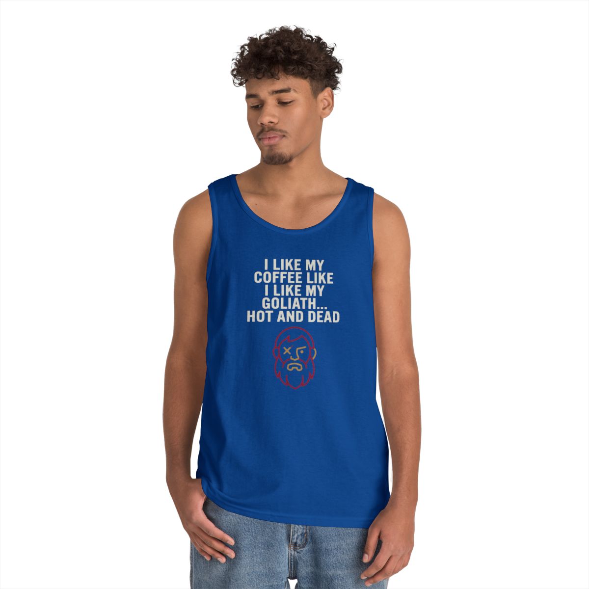 Color: Royal | Good Book Series Coffee Hot and Dead Tank Top