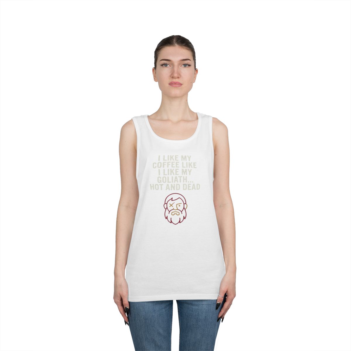 Color: White | Good Book Series Coffee Hot and Dead Tank Top