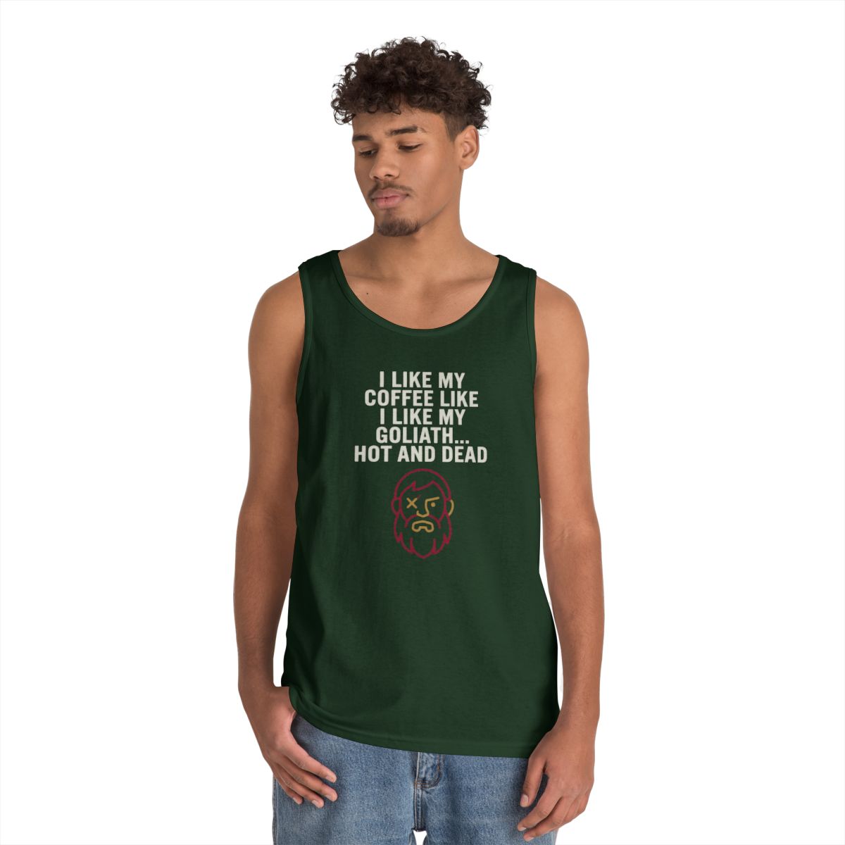 Color: Forest Green | Good Book Series Coffee Hot and Dead Tank Top