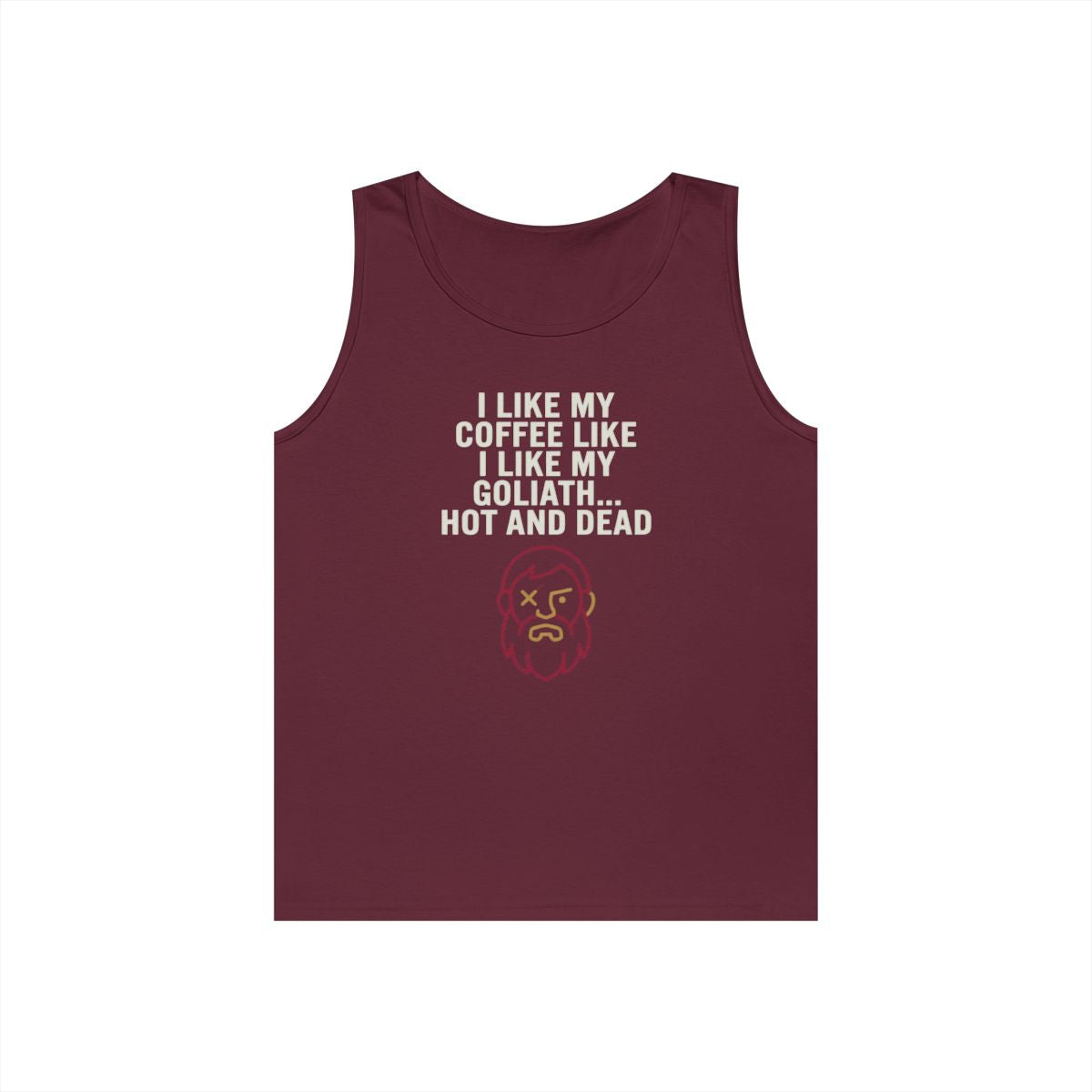 Color: Maroon | Good Book Series Coffee Hot and Dead Tank Top
