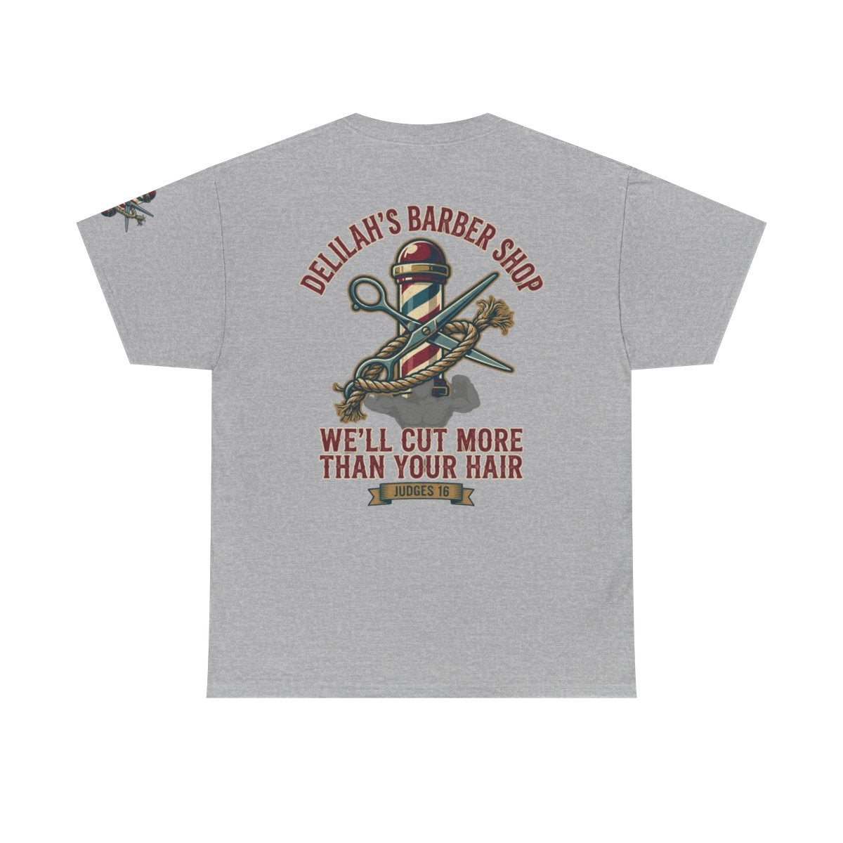 Color: Sport Grey | Good Book Series Delilah's Barber Shop Premium Graphic Tee
