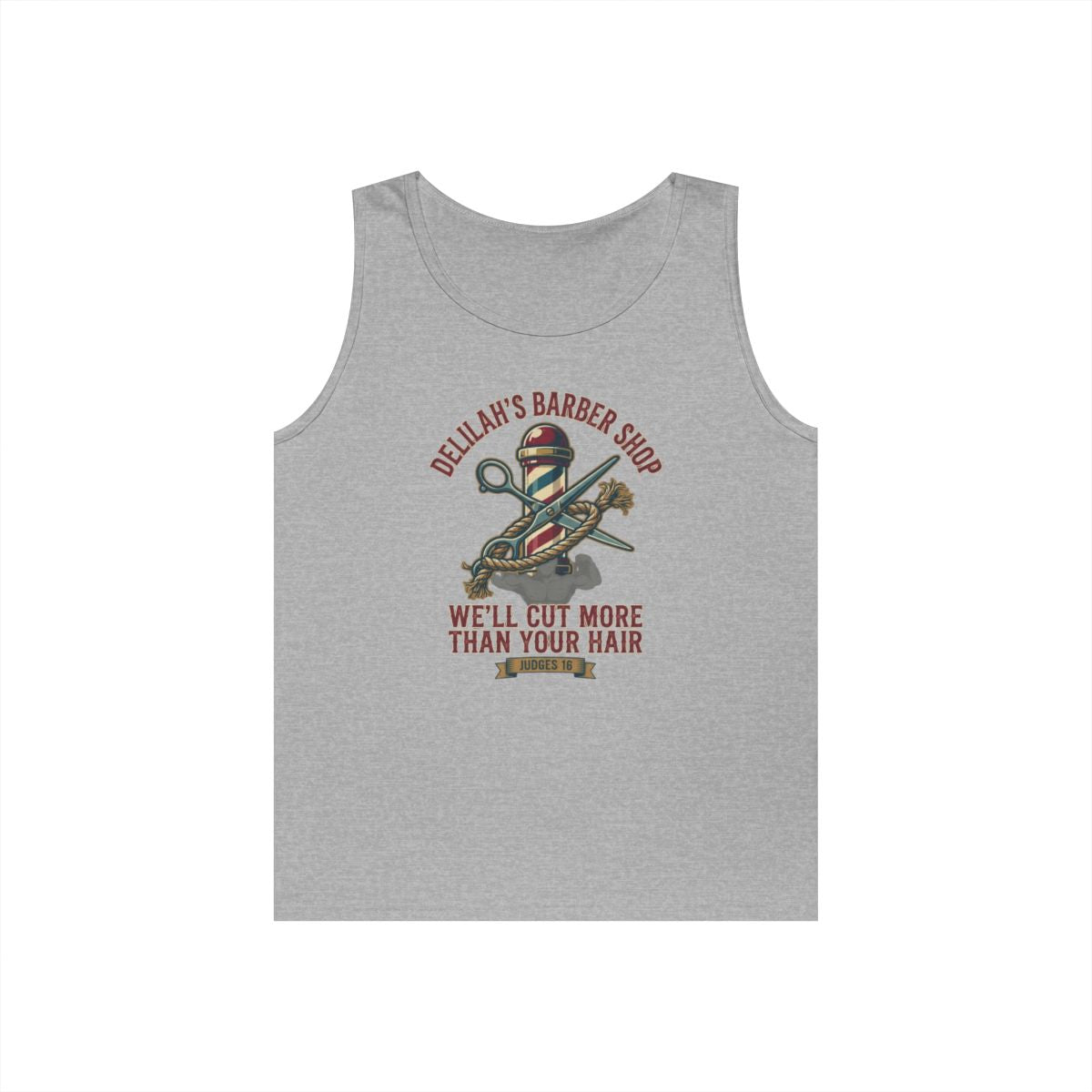 Color: Sport Grey | Good Book Series Delilah's Barber Shop Tank Top