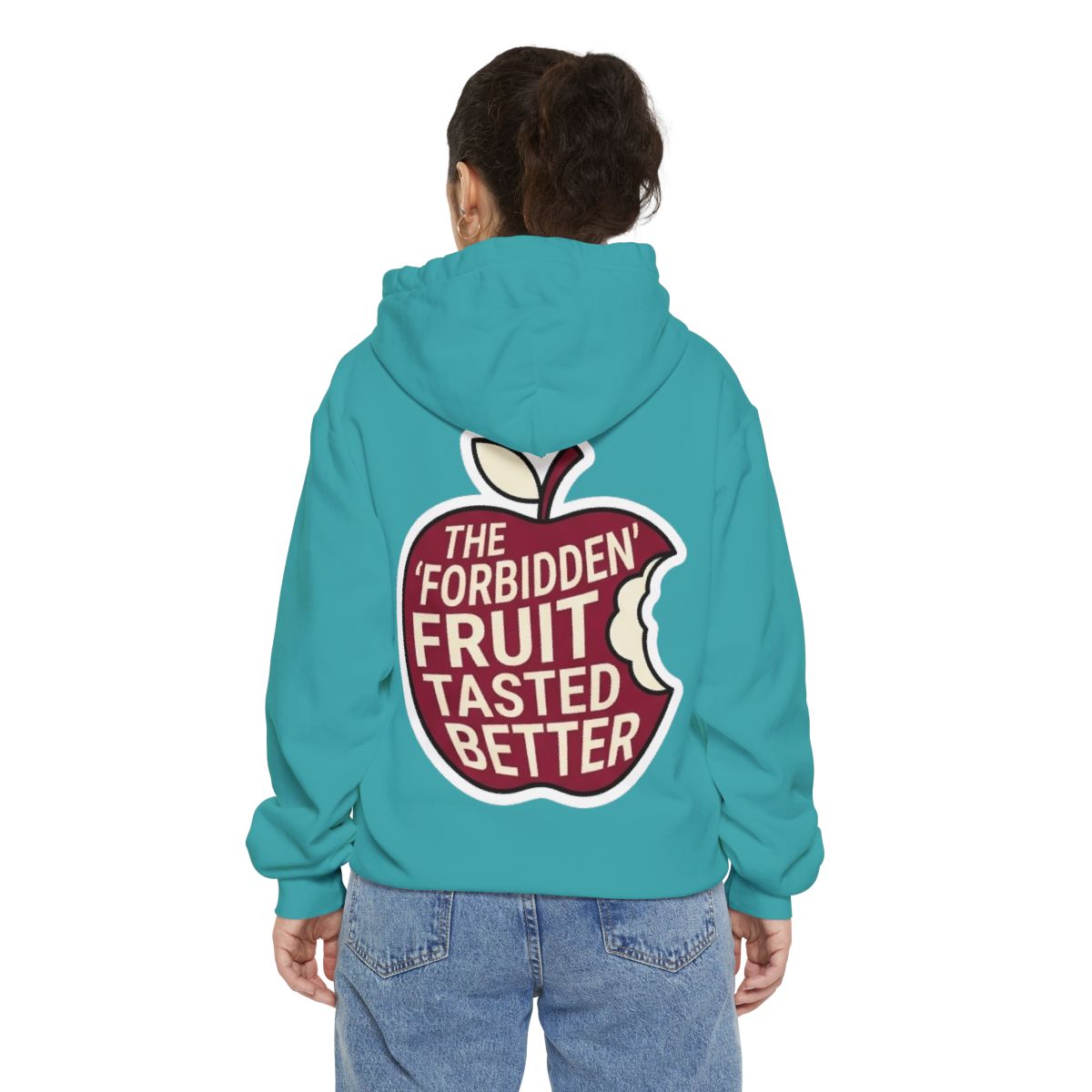 Color: Seafoam | Good Book Series Forbidden Fruit Tasted Better Garment-Dyed Hoodie