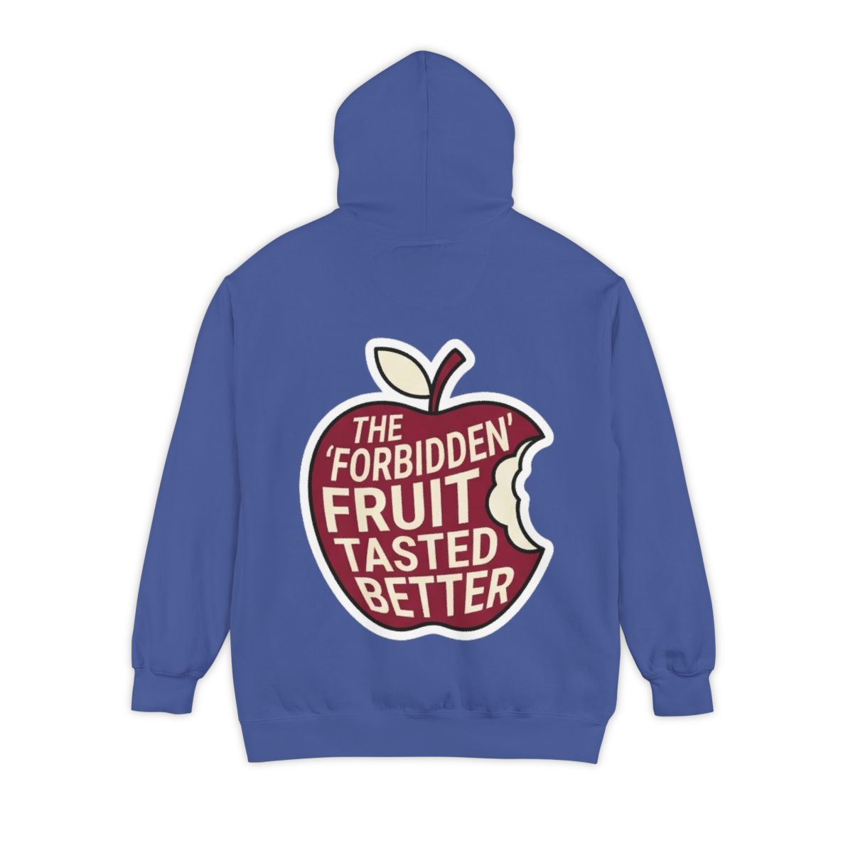 Color: Flo Blue | Good Book Series Forbidden Fruit Tasted Better Garment-Dyed Hoodie