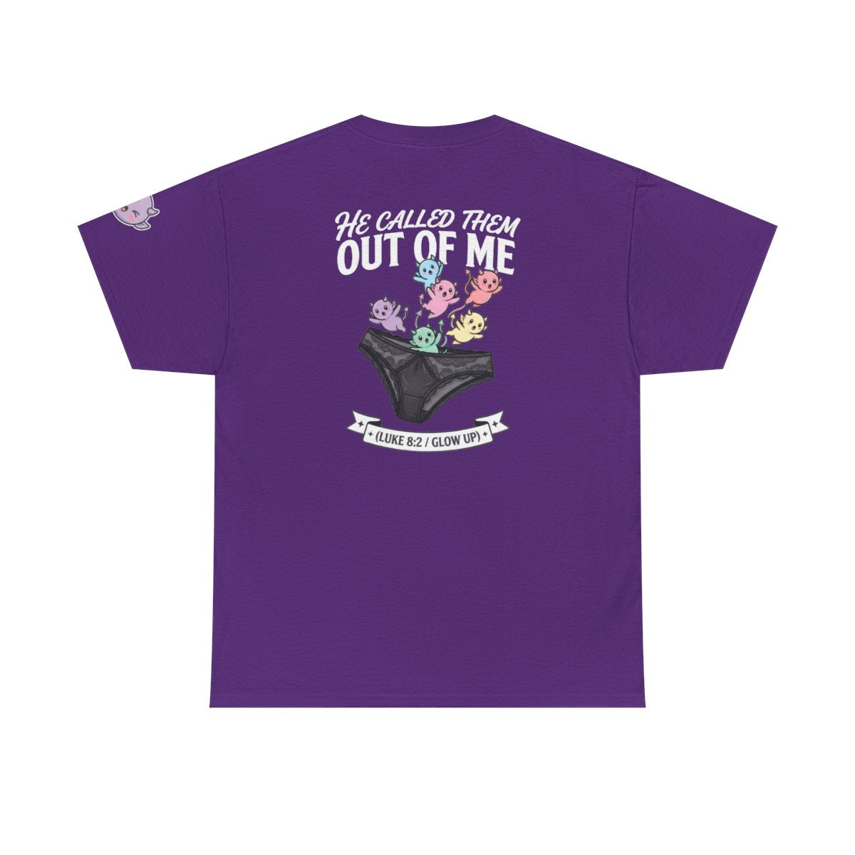 Color: Purple | Good Book Series He Called Them Out Of Me Premium Graphic Tee