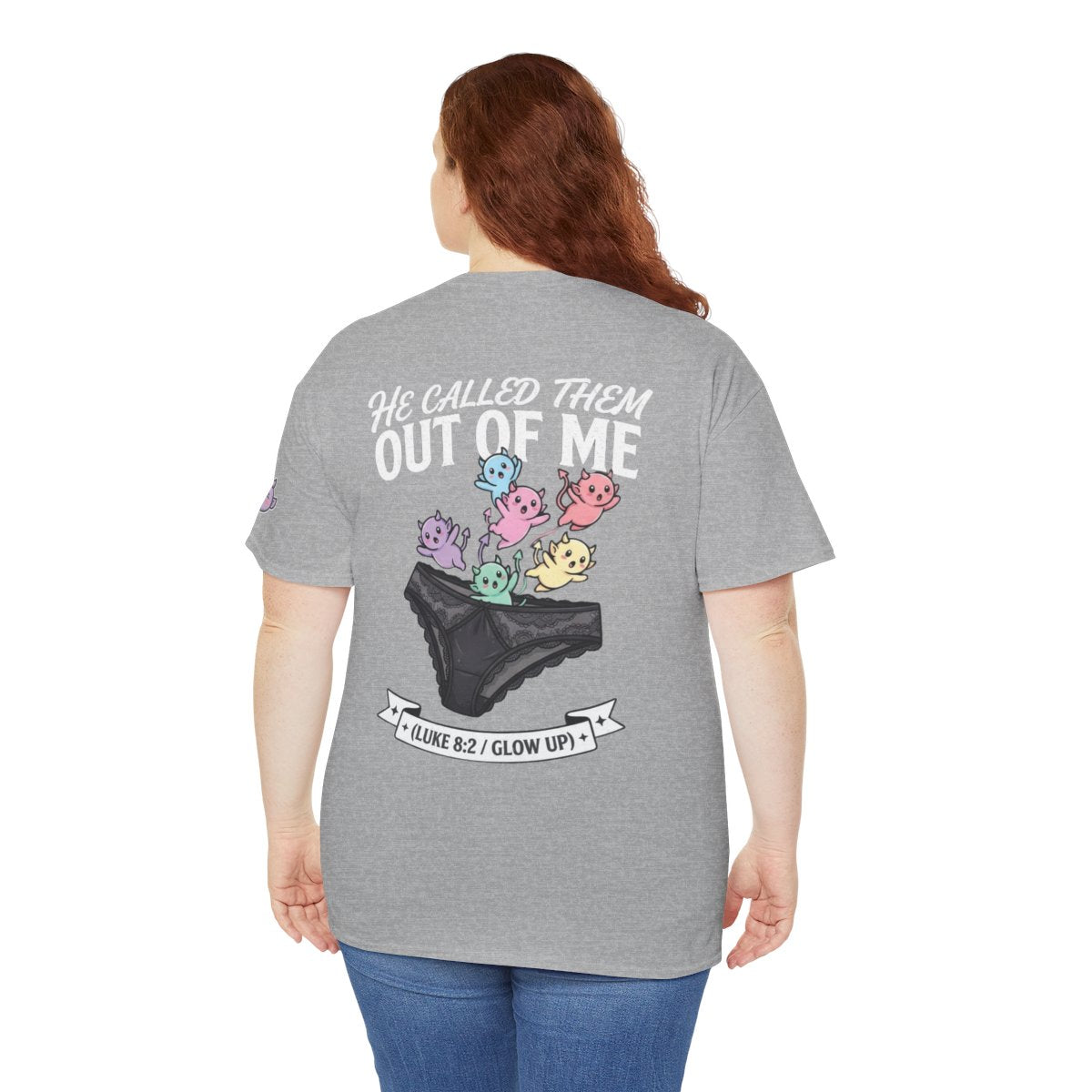 Color: Sport Grey | Good Book Series He Called Them Out Of Me Premium Graphic Tee