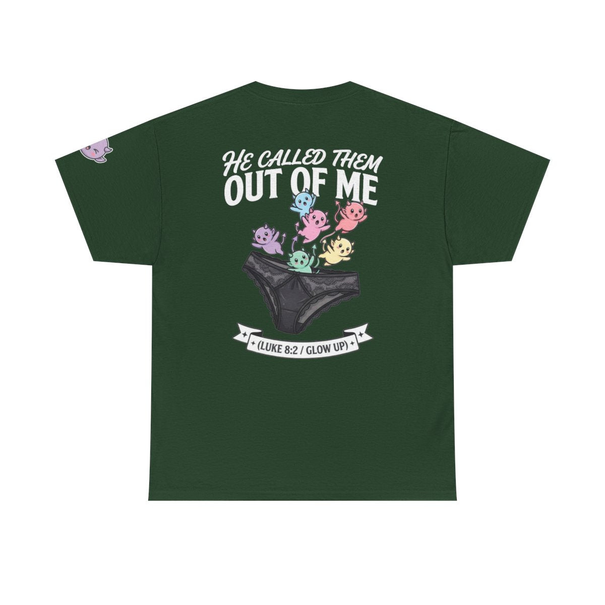 Color: Forest Green | Good Book Series He Called Them Out Of Me Premium Graphic Tee