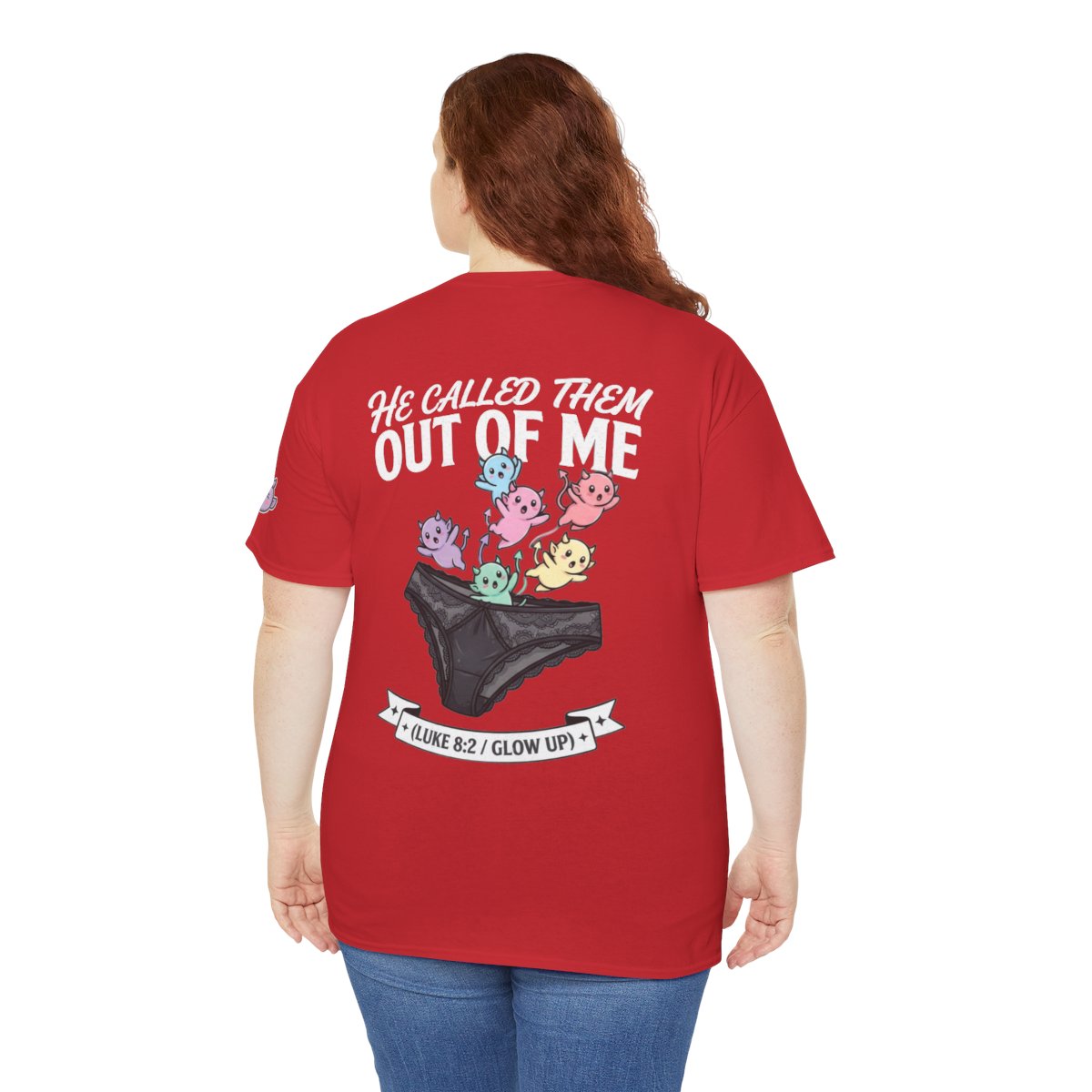 Color: Red | Good Book Series He Called Them Out Of Me Premium Graphic Tee