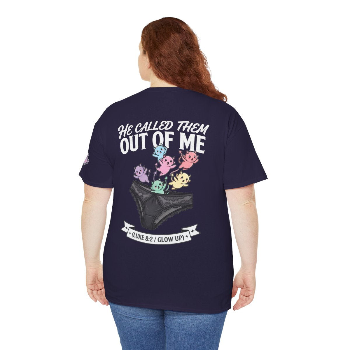 Color: Blackberry | Good Book Series He Called Them Out Of Me Premium Graphic Tee