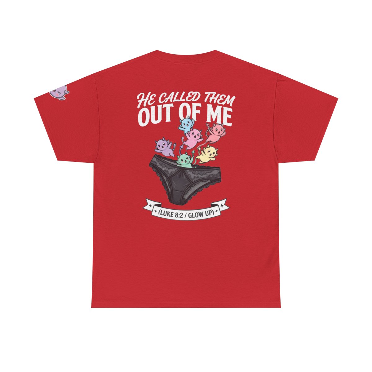 Color: Red | Good Book Series He Called Them Out Of Me Premium Graphic Tee