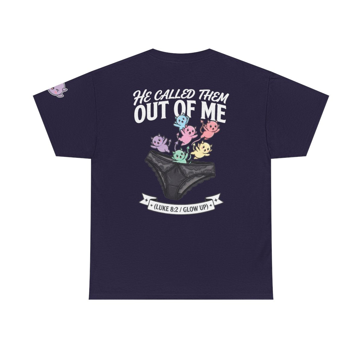 Color: Blackberry | Good Book Series He Called Them Out Of Me Premium Graphic Tee