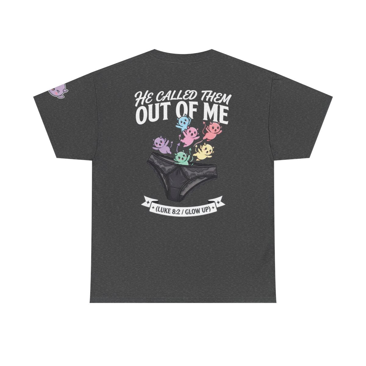Color: Dark Heather | Good Book Series He Called Them Out Of Me Premium Graphic Tee