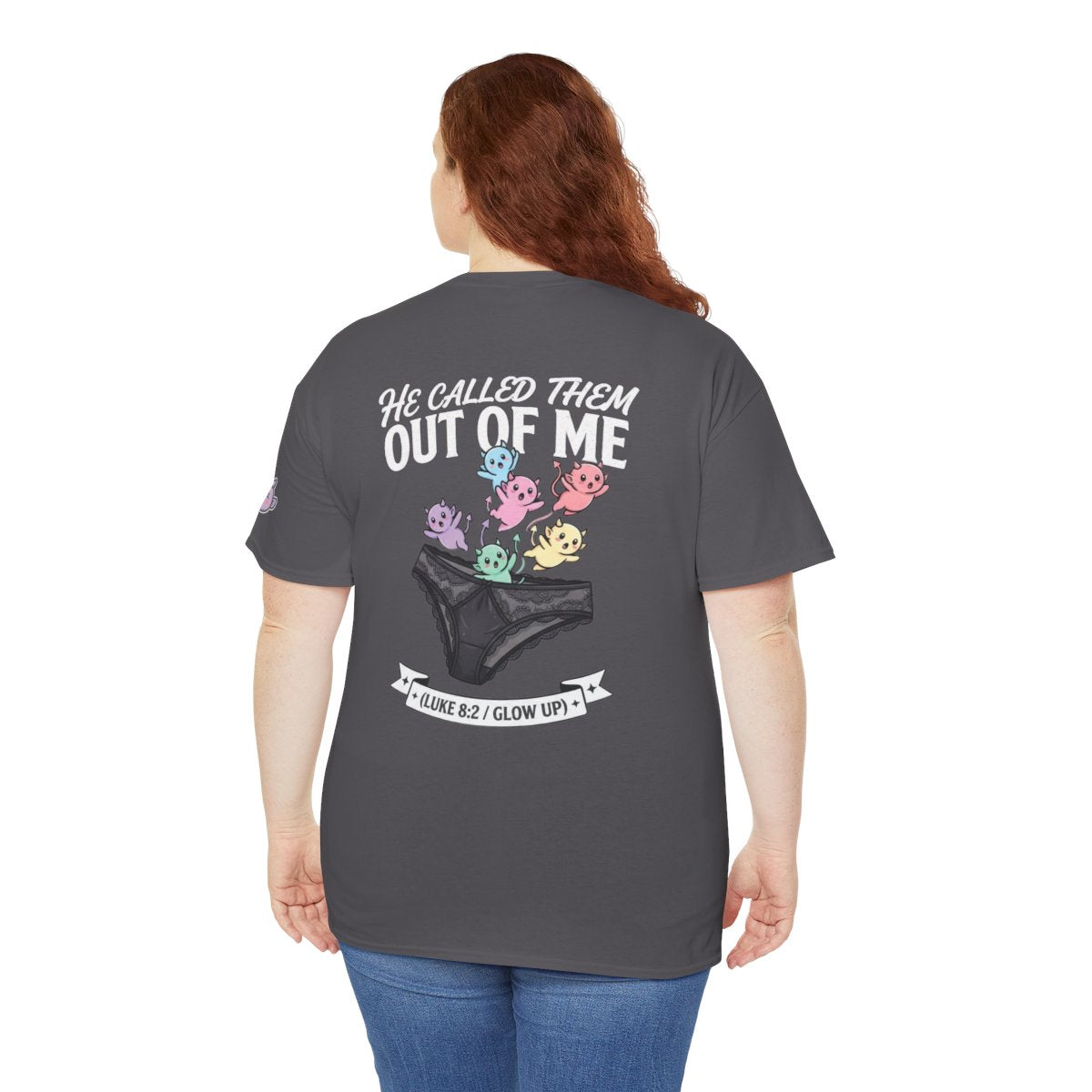 Color: Charcoal | Good Book Series He Called Them Out Of Me Premium Graphic Tee