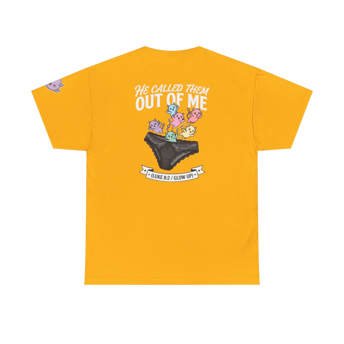 Color: Gold | Good Book Series He Called Them Out Of Me Premium Graphic Tee