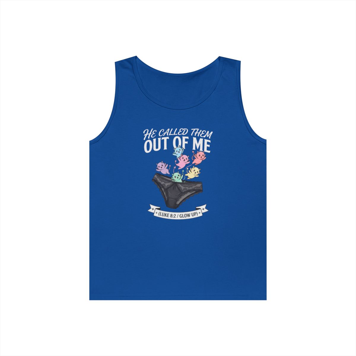 Color: Royal | Good Book Series He Called Them Out Of Me Tank Top